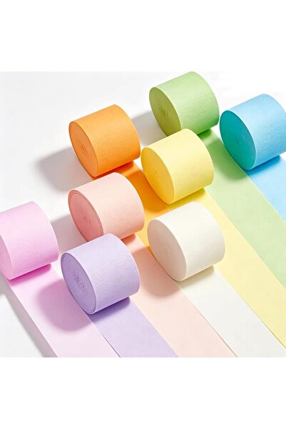 Axylar Crepe Paper Party Streamers Pastel Colour for Celebrations