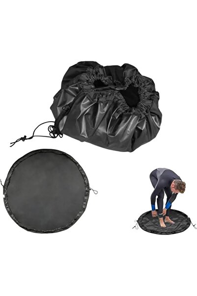 Bukela Wetsuit Changing Mat Black Waterproof Surf Change Mats Portable Dive C...