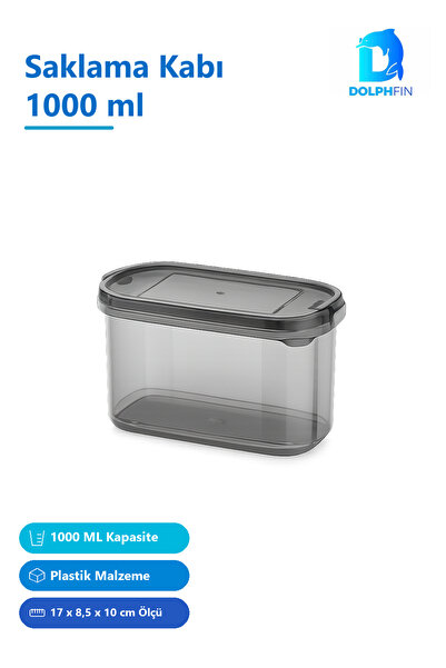 DolphFin Storage Container 1000 ml Multi-Colored Plastic