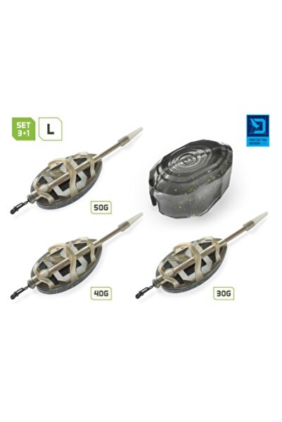 DELPHİN Set Method Feeder cu matriță Method QUIX Reaxe Feeder, 3+1 L, 30/40/50 g