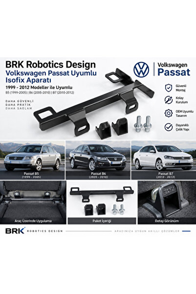 Brk Robotics Design Passat Uyumlu Çocuk Koltuğu Isofix Aparatı Iam