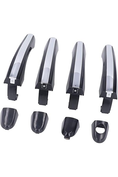 Luqeeg Exterior Door Handle with Chrome Plated ABS Material, Outside Replacem...