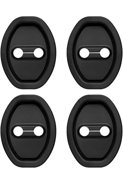ALMEKAQUZ 4Pcs Silicone Door Latch Covers - Universal Self-Adhesive Lock Prot...