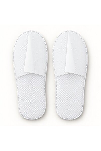 Generic Brand Disposable White Hotel Slippers 100 Pairs