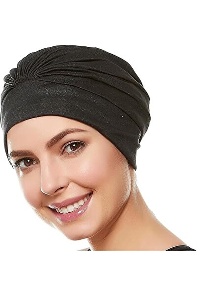 GENERAL Swimming Caps for Women Swim Turban Polyester Latex Lined Pleated for...