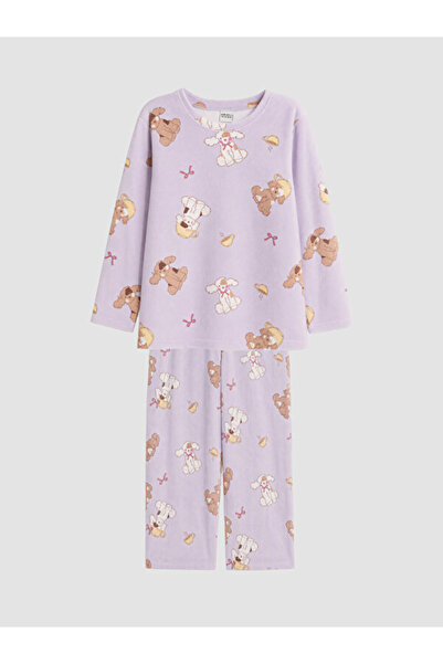 LC Waikiki Timeless Clothing & Timeless Choices Embroidered Girls' Velvet Paj...