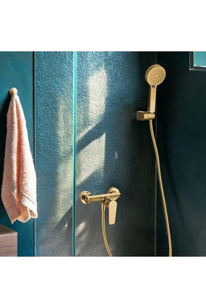 Saudi Ceramics Shower Mixer Art#UG12EG with shower set, Brass, 1.5M Shower ho...
