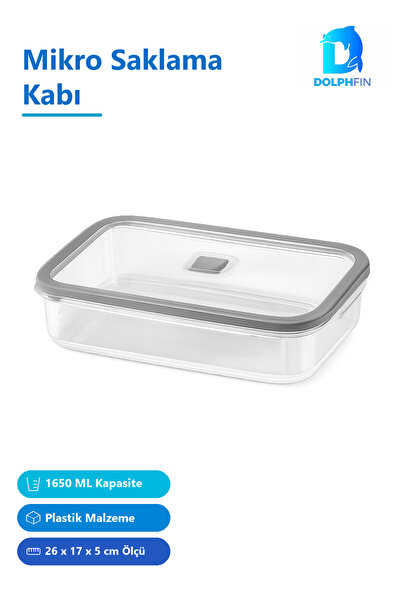 DolphFin Micro Storage Container 1650 ml Multi-Colored Plastic