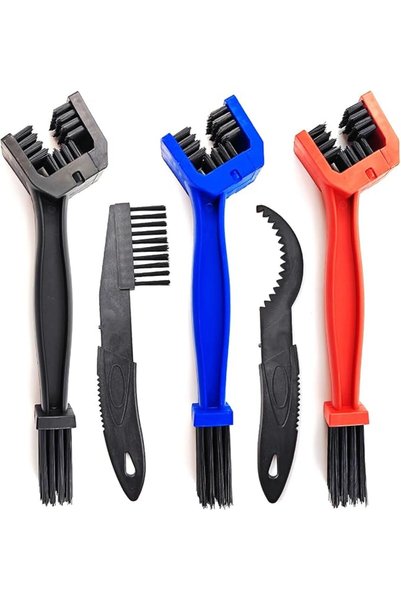 ALMEKAQUZ 5 PCS Bike Chain Cleaning Brush, Motorcycle Gear Scrubber Kit, Spro...
