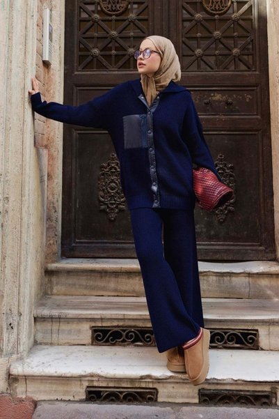 Hazamoda Ladik Cep Dty Suit Navy Blue