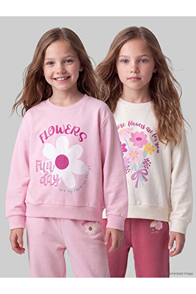 LC Waikiki Timeless Clothing & Timeless Choices 2-Piece Girls' Thick Sweatshirt