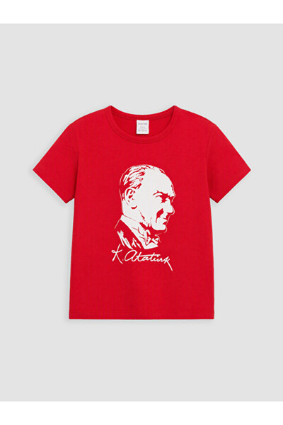 LC Waikiki Timeless Clothing & Timeless Choices Ataturk Printed Girls' T-Shirt