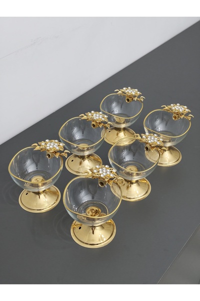 PARILTI HOME COLLECTİON Σετ 6 στρογγυλών κυματιστών και διαμορφωμένων μπολ, Μ...