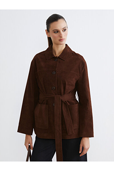 LC Waikiki Timeless Clothing & Timeless Choices Loose Fit Women's Suede Look ...