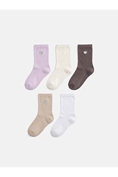 LC Waikiki Timeless Clothing & Timeless Choices Embroidered Women's Socks 5-P...