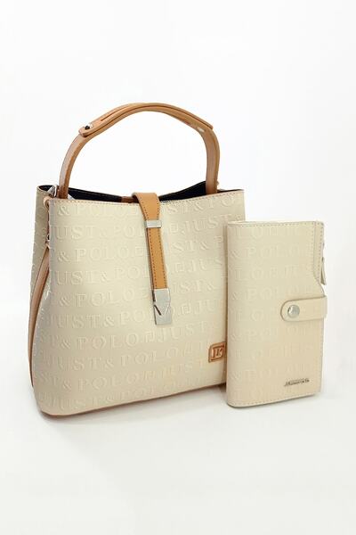 Just Polo Kadın Kilit Detaylı Cüzdan Çanta Kombini