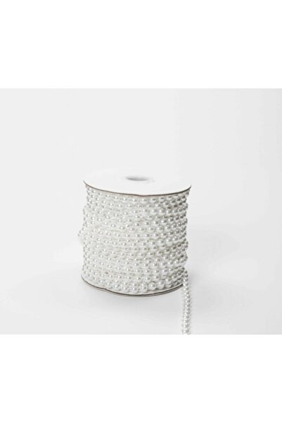 Yumuşakkeçe 6mm un singur rând jumătate de perlă 5 metri