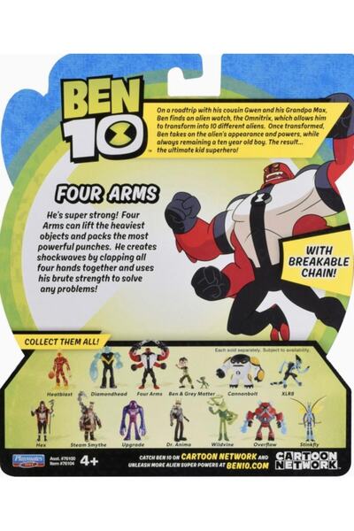 Ben 10 Dört Kol Ben10 Four Arms Orijinal Harika Benten Oyuncak Figür
