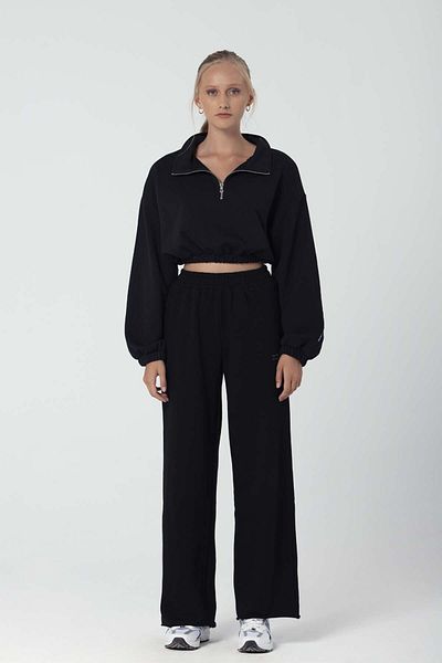 Wear Three Points Spanish Folded Leg Black Antes Sweatpants