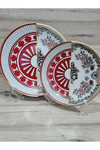 EMİRA HOME Apollo 6-Person Double Patterned Cake and Serving Set