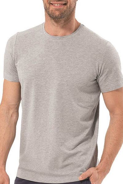 Blackspade Black Spade 9306 94 Modal Fabric Silver Series USA Collar Ανδρικό μπλουζάκι γκρι μελανζέ