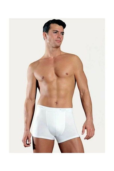 Kom Tight 2-pack 94 Cotton 6 Elastane Ανδρικό Boxer White