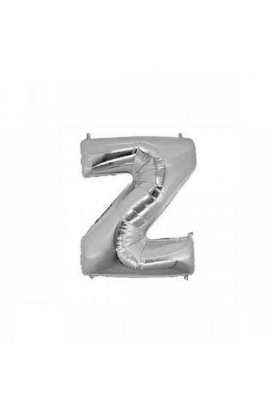Deniz Party Store 16" Inch 40 cm Silver Foil Balloon - Letter Z