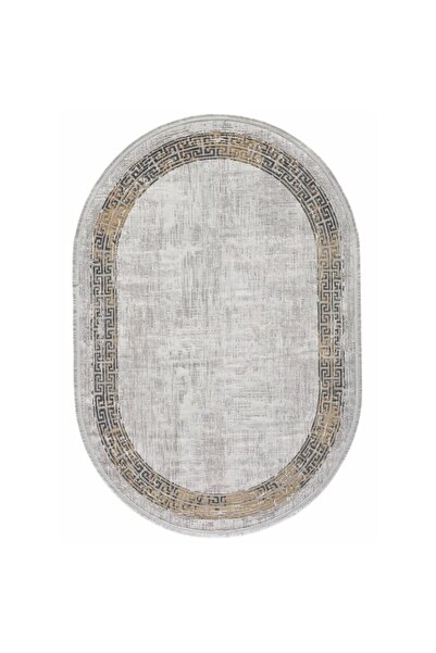 GÜMÜŞSUYU Black&brown 11298 Oval Sarı Halı 120x180