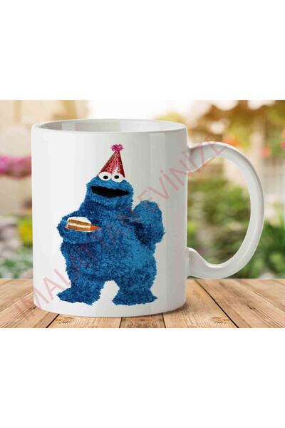 ART HEDİYE كوب كوكي مونستر للاحتفال بطباعة جانبين