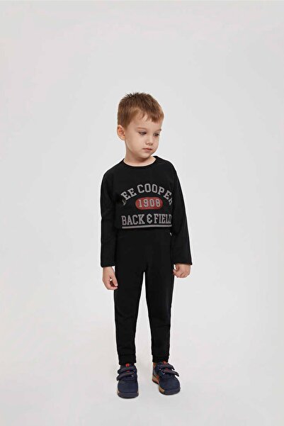 Lee Cooper Boy Flynn Tracksuit Bottom Black 201 LCB227001