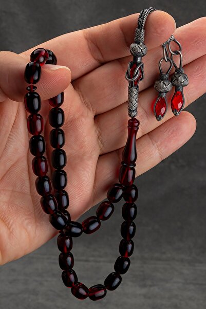 OTTOTESBİH Hediyelik Kehribar Tesbih, Ateş Kehribar Tesbih, Sıkma Kehribar Tesbih