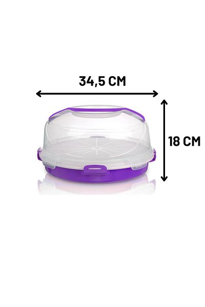 Melkan Home Cake Dish with Chamber 7 Liter + 2.5 Liter Chamber Purple