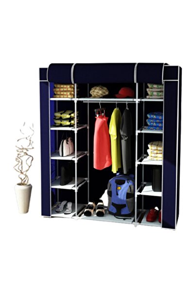 Trioport Çift Yandan Raflı Bez Dolap