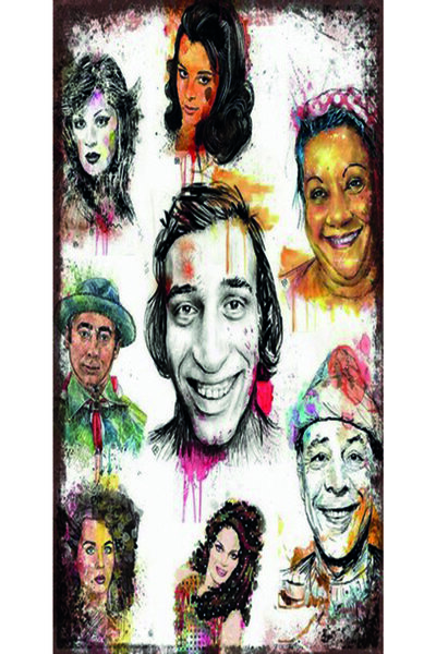 hediyeniburadabul Ξύλινη αφίσα σχεδιασμού της Τουρκικής Κινηματογραφίας Yeşil...