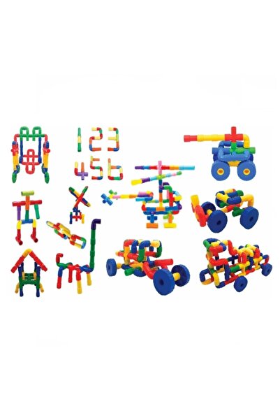 Genel Markalar King Kids Tekerlekli Boru Lego 72 Parça Bebek & Aktivite Oyunc...