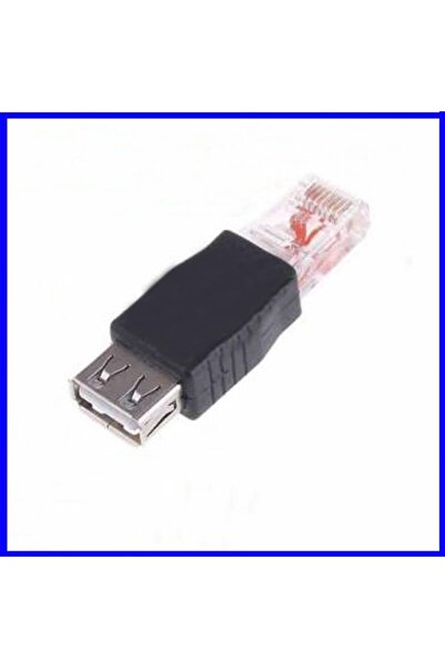 abnturk Ethernet Rj45 Usb Port Dönüştürücü Adaptör Jack