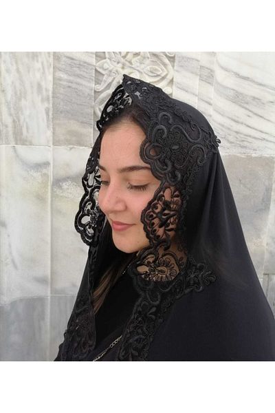Lady Rio French Guipure Lace Mevlüt Shawl Special Day Chiffon Shawl Scarf Engagement Bundle Dowry Box