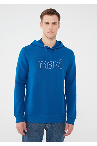Mavi Kapüşonlu Sweatshirt 065606-35109