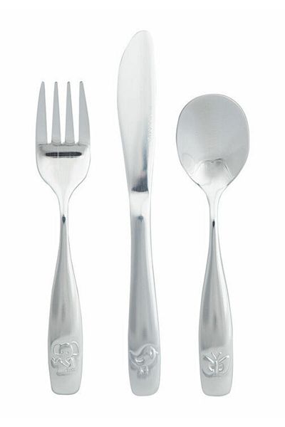 Porland Mini Animals Children's Fork-spoon-knife Set 3 Pieces