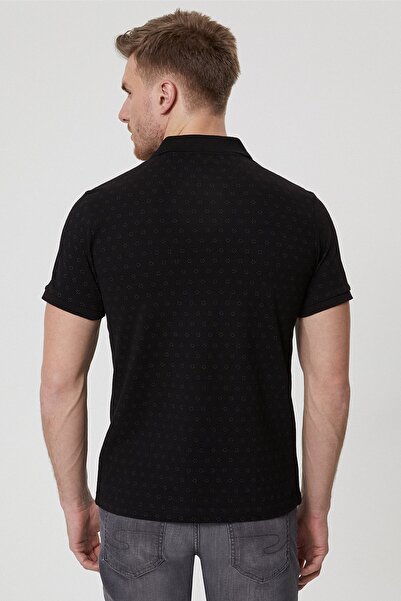 Lee Cooper Ανδρικό μπλουζάκι με λαιμόκοψη μικτό μαύρο 212 LCM 242042