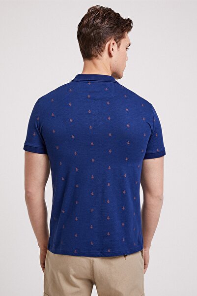 Lee Cooper Ανδρικό μπλουζάκι με λαιμόκοψη Sail Polo Indigo 202 LCM242070