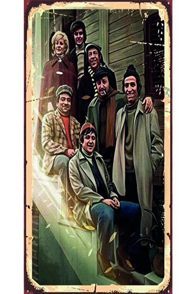 hediyeniburadabul Ξύλινη αφίσα σχεδιασμού της Τουρκικής Κινηματογραφίας Yeşil...