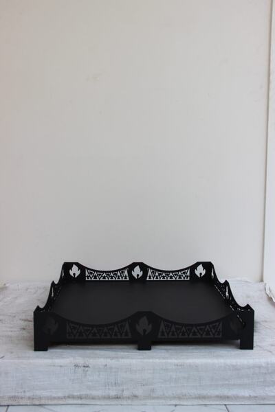 ALP SOBA SANAYİ Şömine Soba Altlığı 65x65 Cm Fırın Boyalı