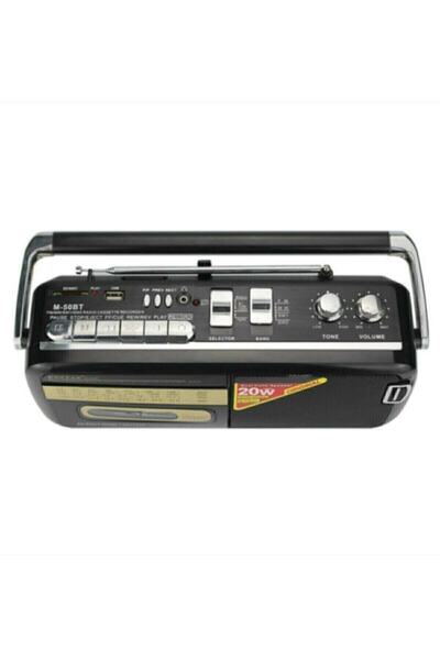 Genel Markalar Nostalji M-50bt Yeni Trend Bluetooth Kaset Çalar Usb+sd+fm Rad...