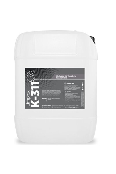 Limprox K311 Klorlu Ağartıcı Ağır Kir Temizleyici Ve Leke Çıkarıcı - 20 Litre - Çamaşırhane Deterjan
