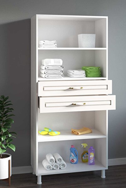 Rabi Çok Amaçlı Country 4 Kapaklı 2 Çekmeceli Gardırop