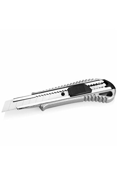 Alumunex - Alüminyum Maket Bıçağı - Geniş - Otomatik Kilitli 735