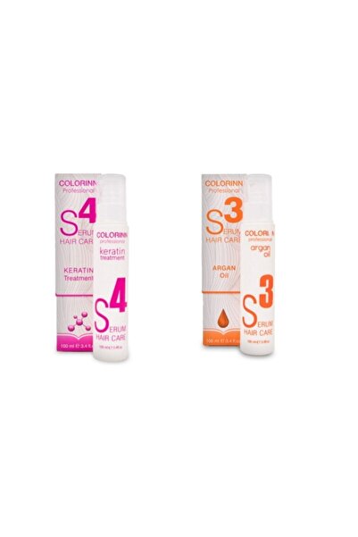 Colorinn S3 Argan Yağlı Saç Bakım Serumu 100 Ml Ve S4 Onarıcı Keratin Serum 100 Ml Saç Bakım Seti
