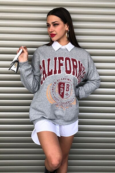 MODAGEN Γυναικείο φούτερ California με στάμπα oversize