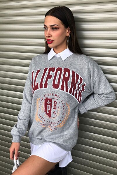 MODAGEN Γυναικείο φούτερ California με στάμπα oversize